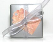 Handmade Vegan Soap Gift - Holiday Gift - Birthday Gift -  you choose scent- elegant silver wrapping