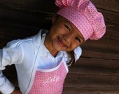 Princess in Pink and White Apron and Chef hat
