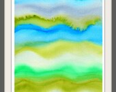 the "under the sea" watercolor print: 8x10