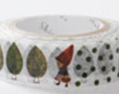 Shinzi Katoh Masking Tape - Little Red Riding Hood in Forest