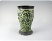 Etched Porcelain Pilsner Beer Glass