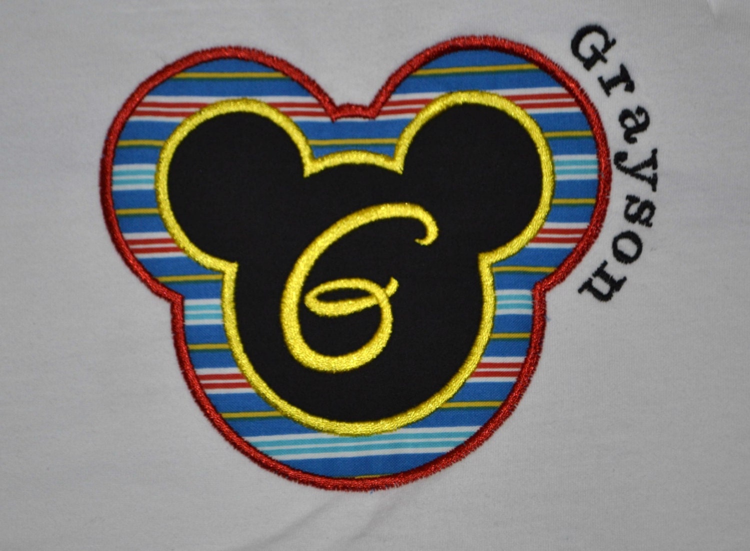 Double Mickey Mouse Initial Birthday Shirt  / Disney Trip Shirt