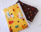 SALE Burp Cloths - Dogs & Paw Prints