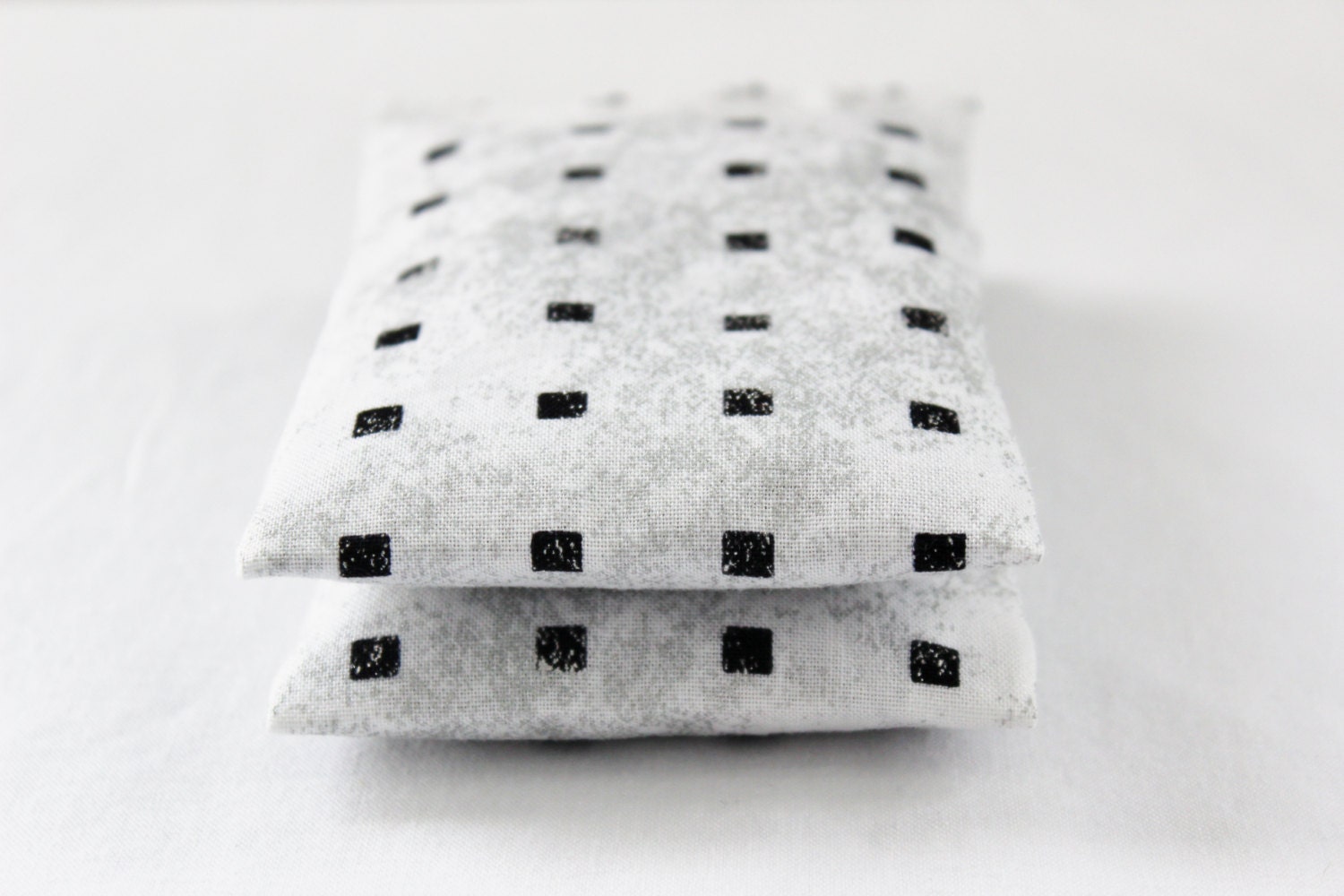 Lavender Sachets, Black Cubes Metallic Silver Grey, Natural Scent Drawer Sachets, Geometric Decor
