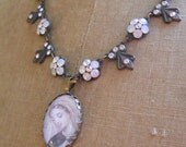 Religious French Mary Necklace