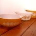 Vintage Pyrex Butterfly Gold Set of THREE