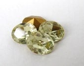 Vintage Swarovski Crystal Rhinestone Jonquil Oval Glass Jewel 10x8mm swa0428 (4)