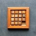 Puzzling - Vintage Wooden 15 Puzzle - Logic - Vintage Game - Wood - Father's Day - Geometric