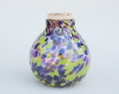 Speckled Jar - Purple and Green - Handblown Glass - Colorful and Fun