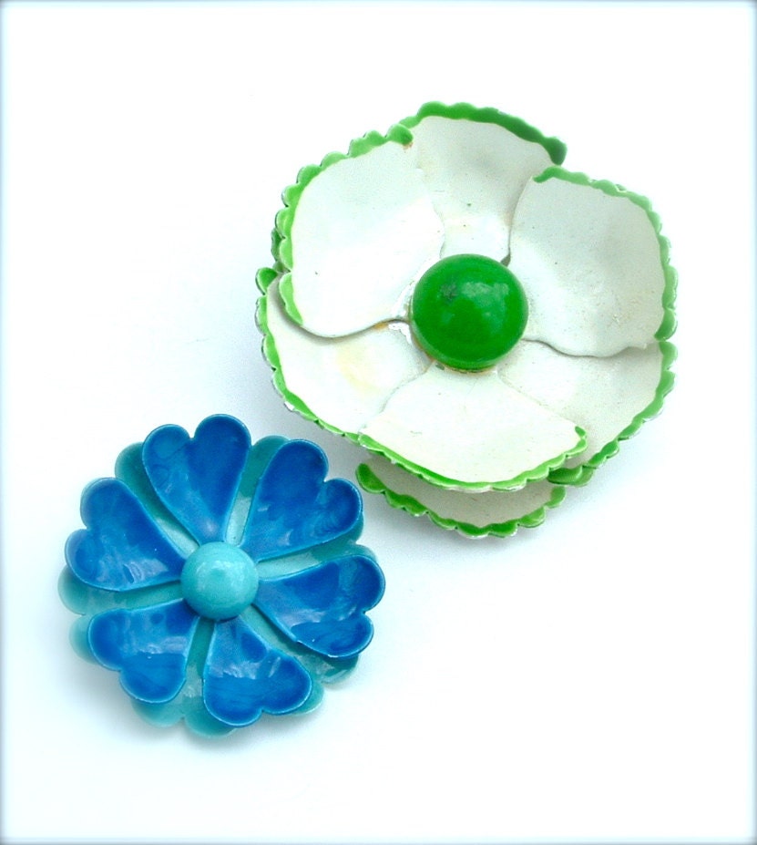 Flower Brooch Jewelry Lot Daisy Bouquet Enamel Pin, FREE US SHIPPING