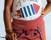 RED STARS high-waisted sailor style shorts sizes 12mo to girls 10