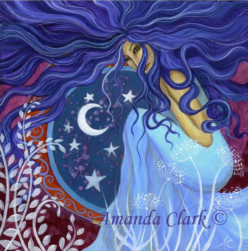 Goddess Astarta art  print by Amanda Clark