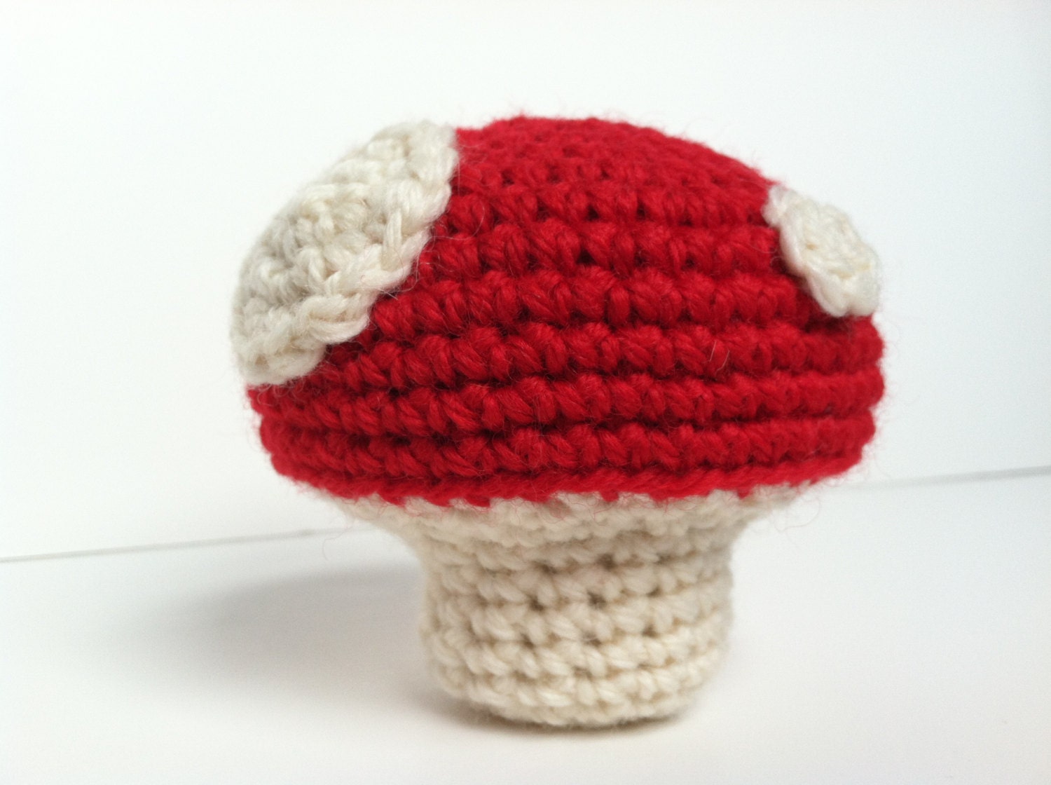 Amigurumi Red Mushroom Crochet Plush Toy
