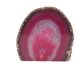 Vintage Pink Geode Agate Rock Slice