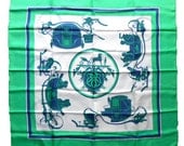 Authentic Vintage Hermes Paris Scarf / Ex Libris