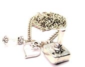 Joystick Necklace  with crystal beadwork Fast Free Ship