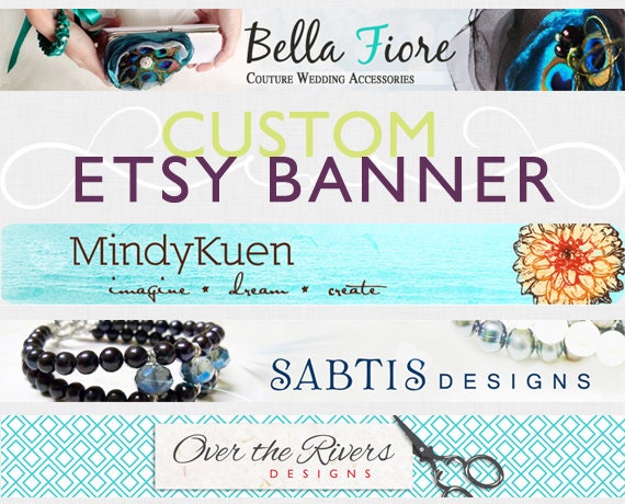 Custom Etsy shop  Banner & Avatar set