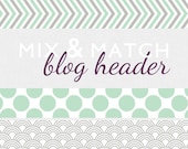 Blog header - colorful geometric patterns in a customized header