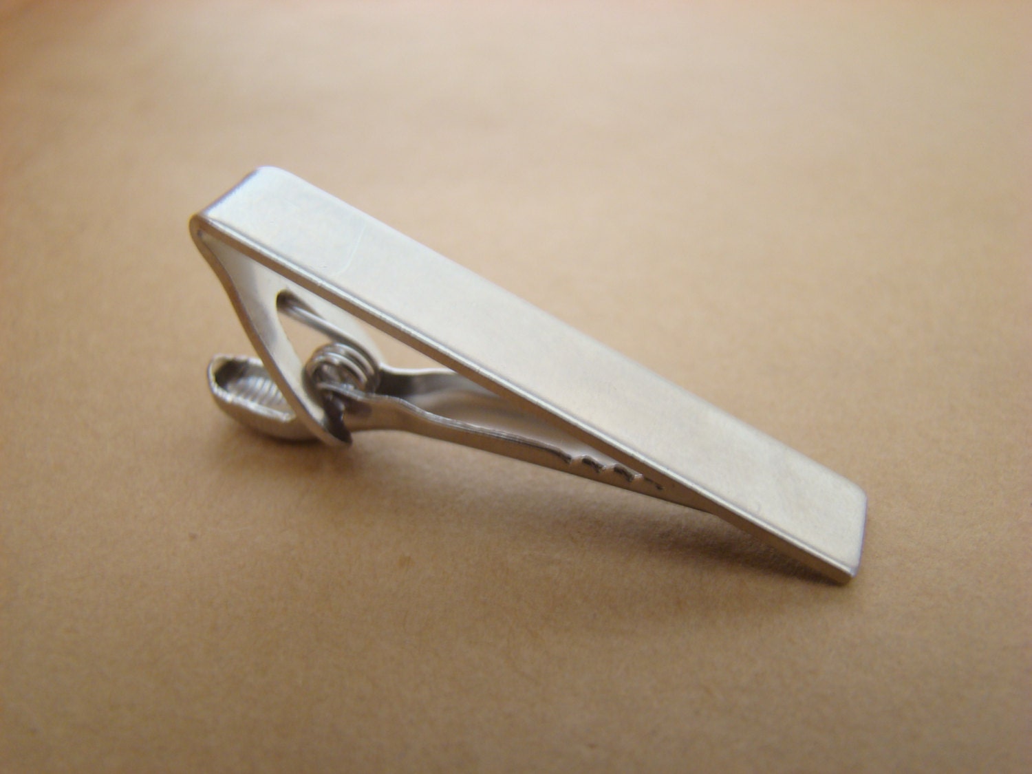 Skinny Tie Clip - Matte Silver, Great for Groomsmen's Gifts, No. TC1000