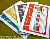 Mixtape- Set of 4 Notecards