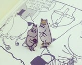 Moomin and Snorkmaiden 'Flowers for Snorkmaiden' earrings