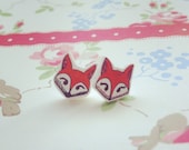 Mr and Mrs Fox earrings