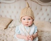 Hat PDF PATTERN Crochet Top Knot Baby Boy Beanie Prop