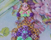 Les Violettes - Hand-Sculpted - Swarovski Crystal Choker