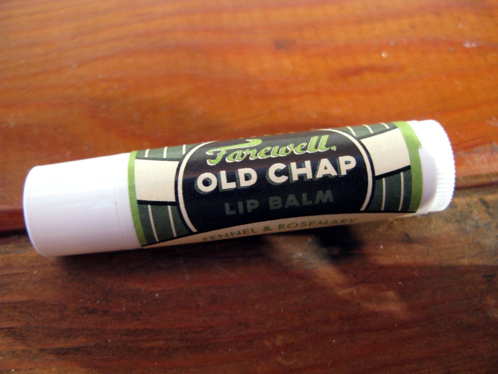 Fennel and Rosemary - "Farewell, Old Chap" Lip Balm from the makers of Man's Face Stuff
