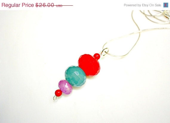 HOT SALE Chinese Lantern Necklace - Chinese Jade Pendant with YOUR Choice of Sterling Silver Chain by Mei Faith