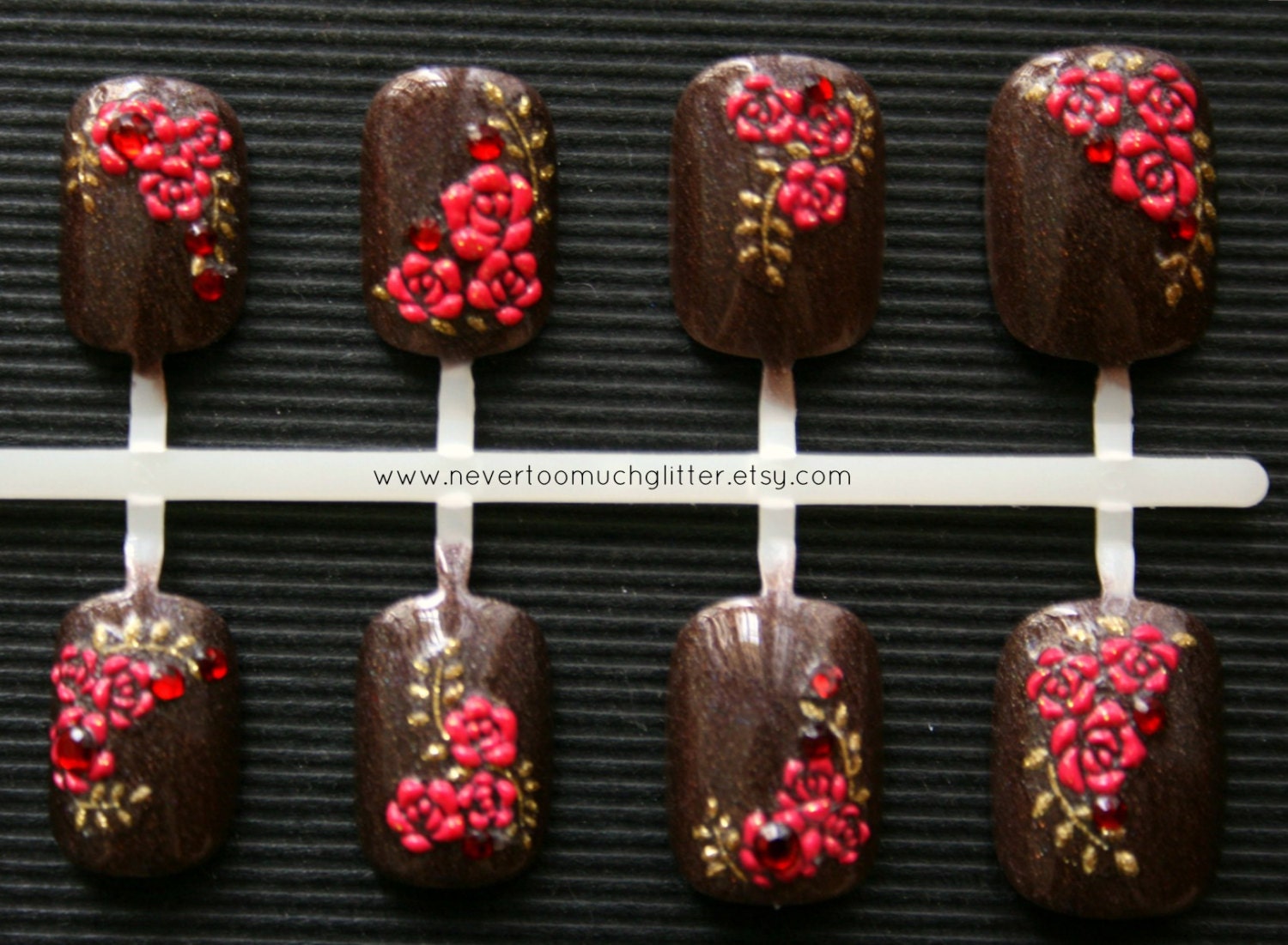 Japanese Nail Art- Tattooed Lady Fake Nails