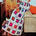 INSTANT DOWNLOAD PDF Vintage Crochet Pattern Granny Square Maxi Dress Retro