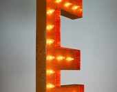 Vintage Marquee Lights - Letter E 36"