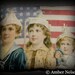 Early American Flag Children Star Pillow Blue White Patriotic 4th of July Parade