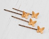 BUTTERFLY Collection Bobby Pin Set Garden Woodland Wedding Boho Nature Romantic Whimsical (4)