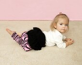 Pink Zebra Baby Leg Warmers