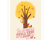 Under the Apple Tree fine art print, 11 x 14