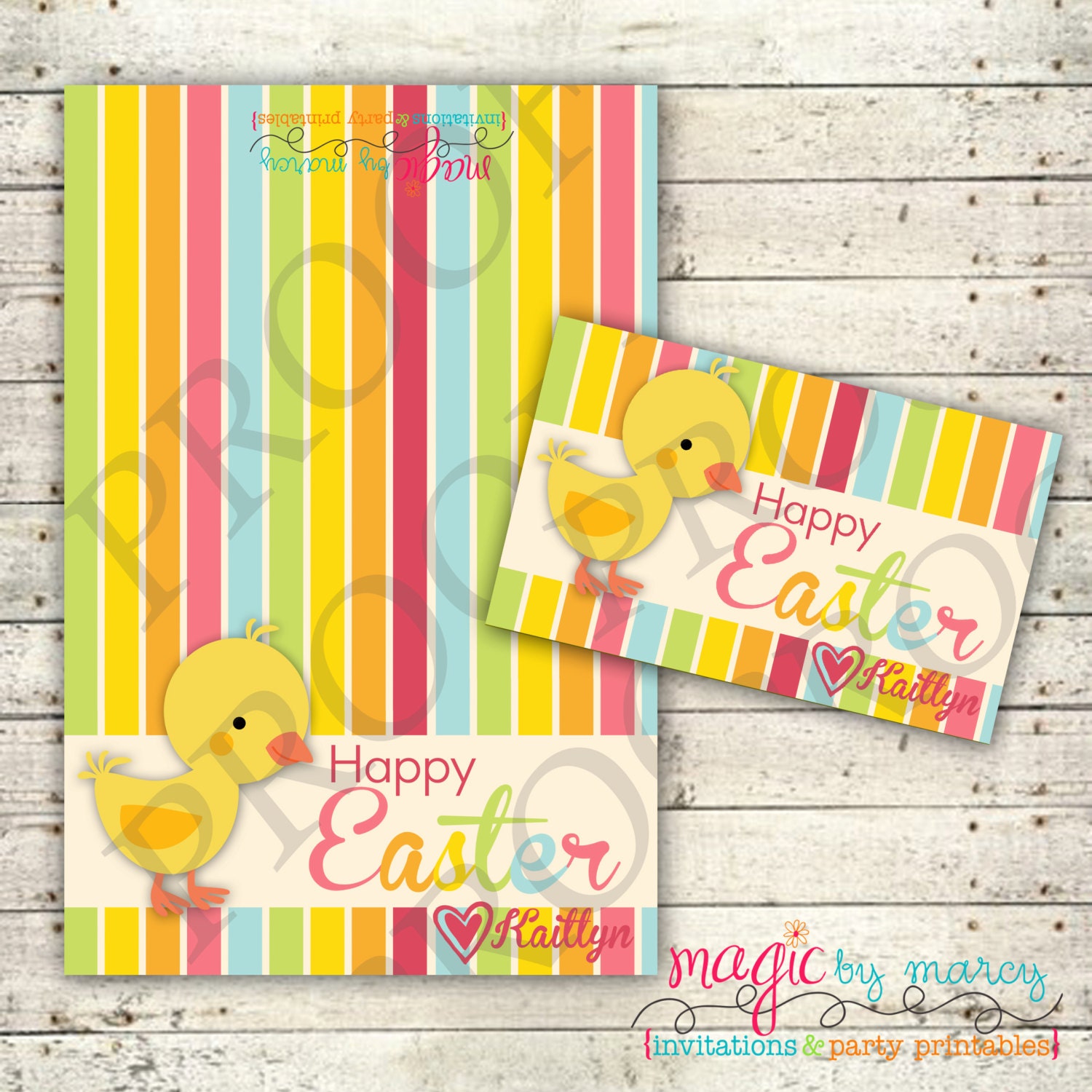 Happy Easter Printable 4x6 Bag topper Il_570xn