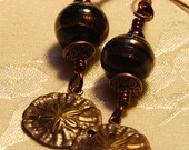 Copper Sand Dollar Earrings