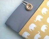 Elephant MacBook Air Case 11 inch Chromebook Laptop Case Custom Laptop Sleeve Cotton Canvas