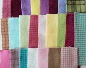 SALE Hand Dyed Felted Wool Scrap Bundle 313