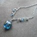 Lagoon - lampwork pendant