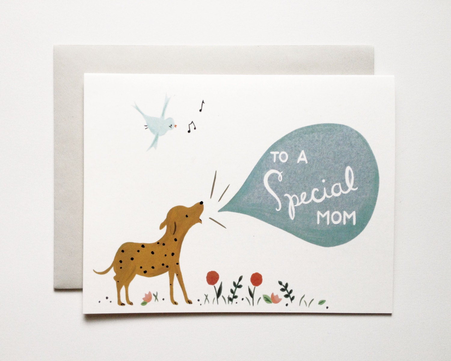 Mother's Day Dog Card (A2 size with matching envelope)