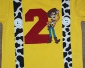 Toys Cowboy Suspender Birthday Shirt