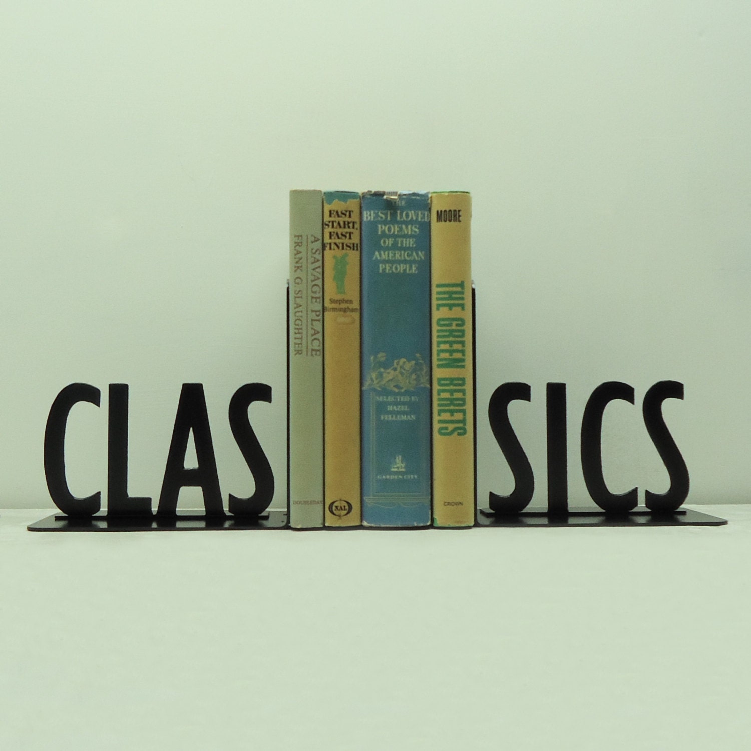 Classics Metal Art Bookends - Free USA Shipping