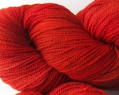 Jackrabbit 4oz hand dyed sock yarn fingering weight, 2ply superwash merino, 114g: Phoenix 1