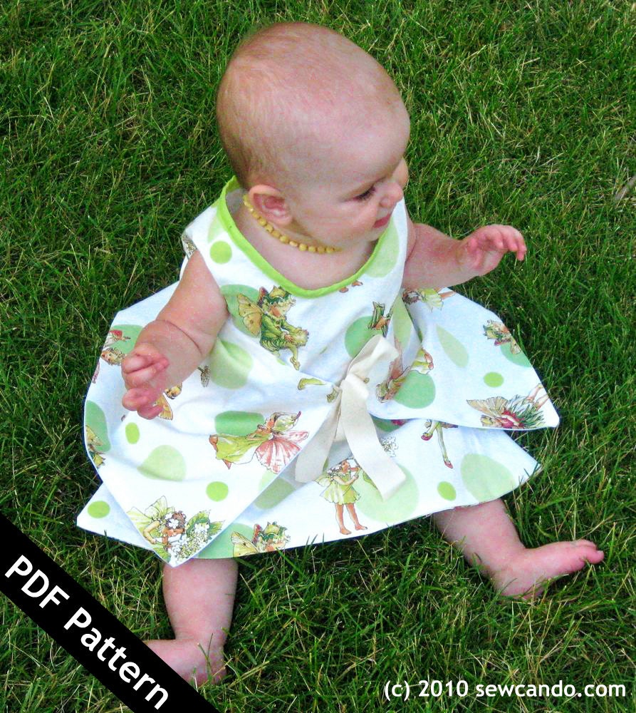 Sew Can Do Reversible Liane Wrap Baby Dress PDF Pattern