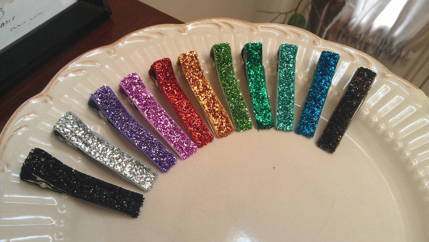 Set of Eleven Sparkly Side Sweepers