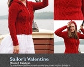 Sailor's Valentine Hooded Cardigan pattern PDF