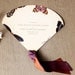 Wedding Program Fans featuring Butterfly Motifs and Ribbon